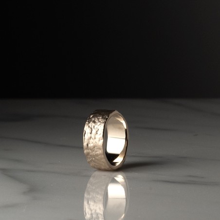 SKIN F PETIT MODÈLE 2138 - Bague fabriquée à la main en France