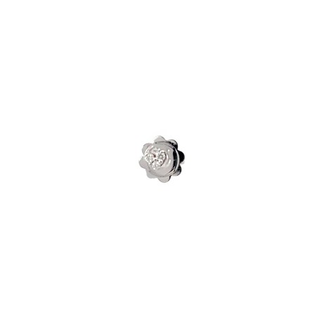 LE COEUR 2076 WHITE DIAMOND - Handmade earring