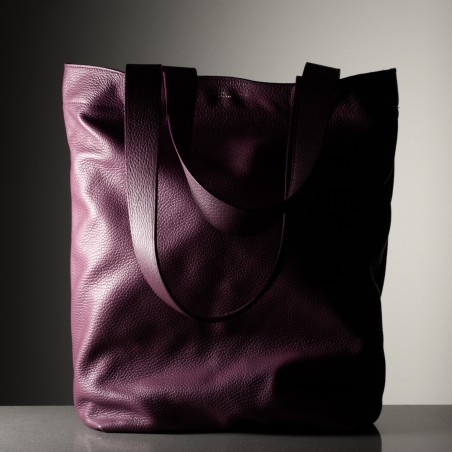 LIBERTA - Bull leather totebag, handmade in Italy