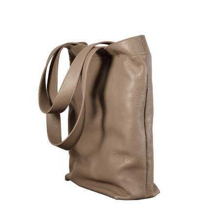 LIBERTA - Bull leather totebag, handmade in Italy