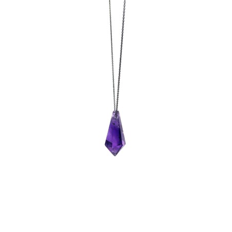 LITHO 2182 AMETHYSTE - pendant charm Handmade