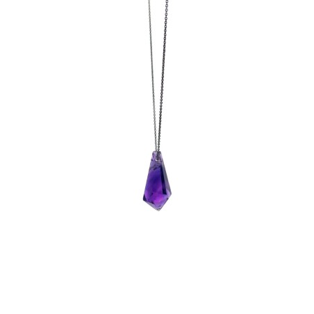 LITHO 2182 AMETHYSTE - Pendentif fabriquée à la main