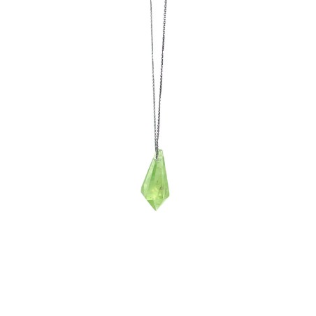 LITHO 2182 PERIDOT - Pendentif fabriquée à la main