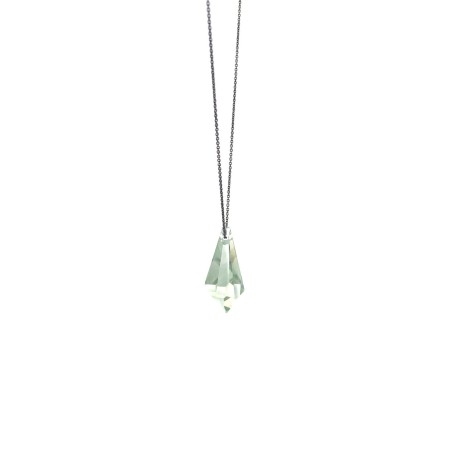 LITHO 2182 PRASIOLITE - pendant charm Handmade