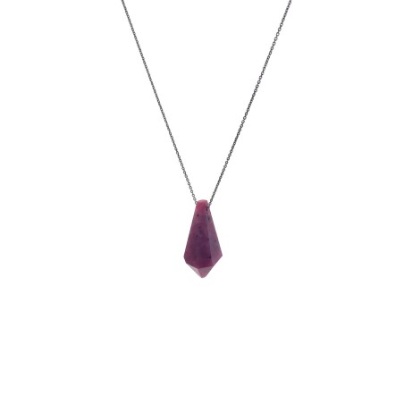 LITHO 2182 RUBIS - pendant charm Handmade