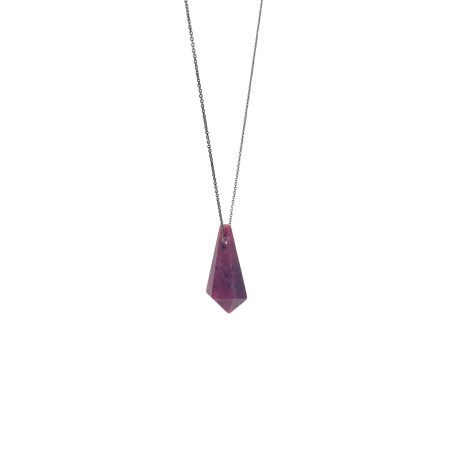 LITHO 2182 RUBIS - pendant charm Handmade