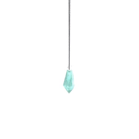 LITHO 2182 TOURMALINE BLEUE - pendant charm Handmade