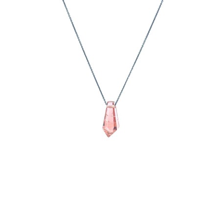 LITHO 2182 TOURMALINE ROSE - Pendentif fabriquée à la main