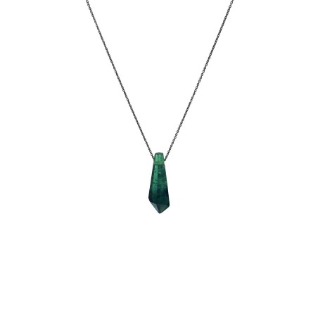 LITHO 2182 TOURMALINE VERTE - Pendentif fabriquée à la main