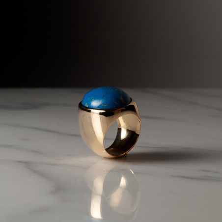 BOULE 2108 - Bague fabriquée à la main