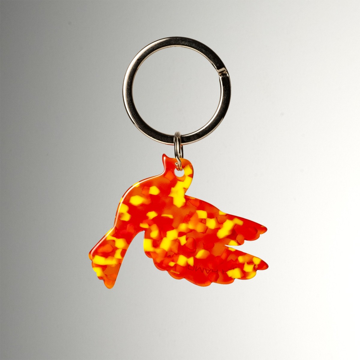 LIBERTÉ- Keyring in acetate handcrafted by Hervé Domar workshop