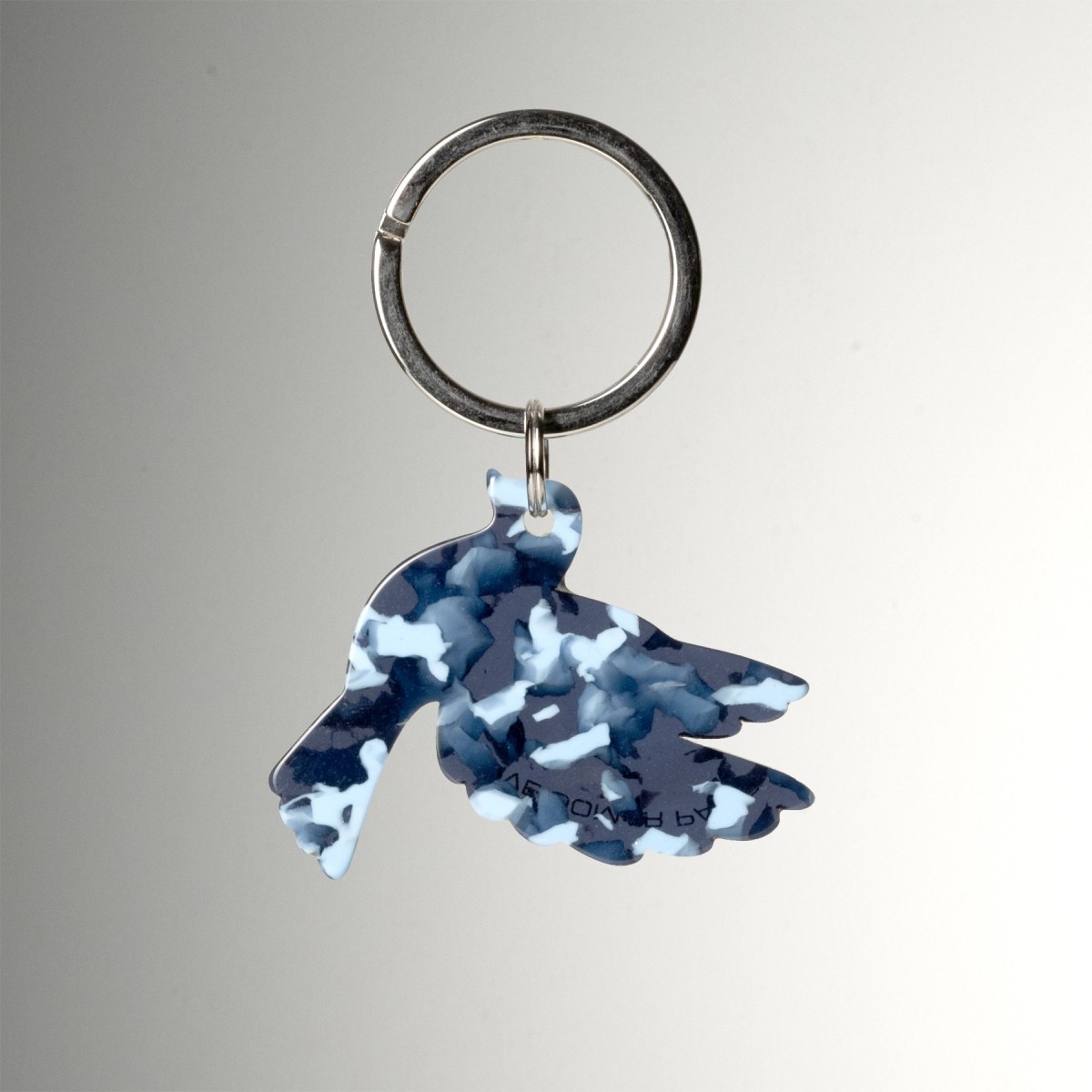 LIBERTÉ- Keyring in acetate handcrafted by Hervé Domar workshop
