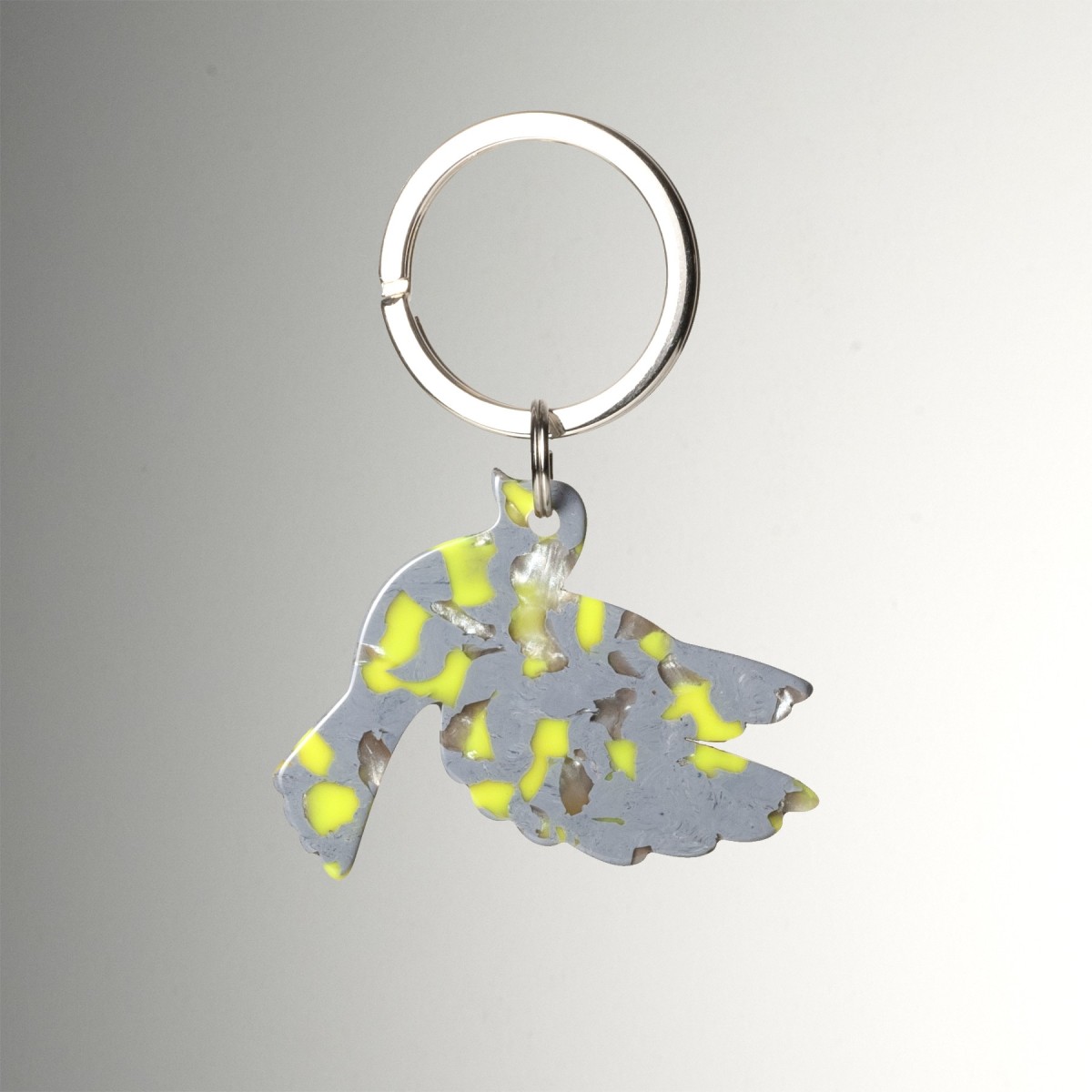 LIBERTÉ- Keyring in acetate handcrafted by Hervé Domar workshop