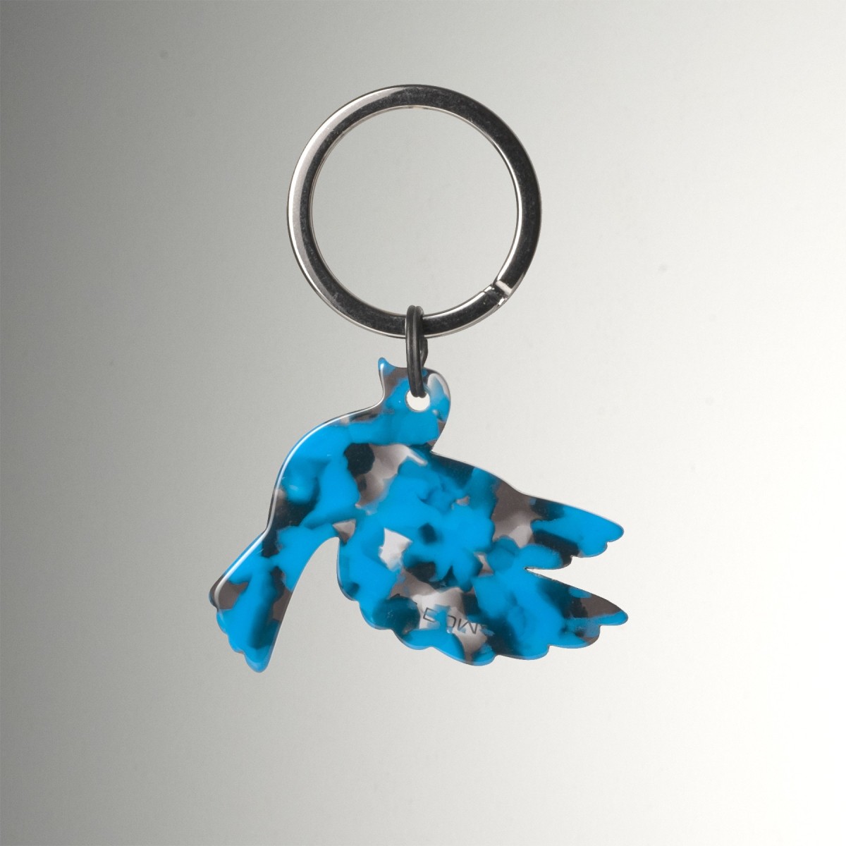 LIBERTÉ- Keyring in acetate handcrafted by Hervé Domar workshop