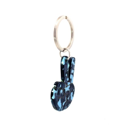 PAIX- Keyring in acetate handcrafted by Hervé Domar workshop