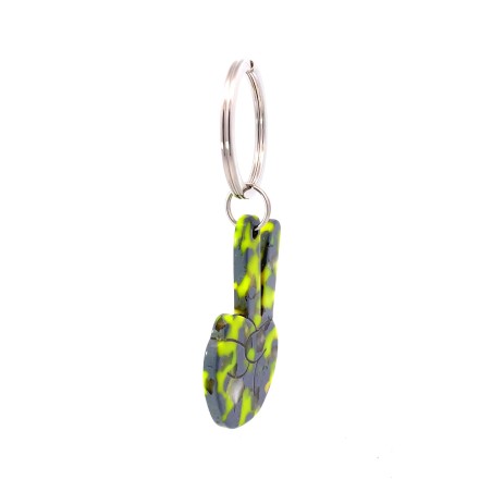 PAIX- Keyring in acetate handcrafted by Hervé Domar workshop