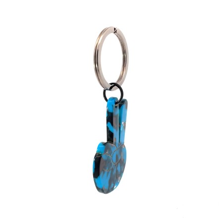 PAIX- Keyring in acetate handcrafted by Hervé Domar workshop