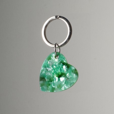 AMOUR - Keyring in acetate handcrafted by Hervé Domar workshop