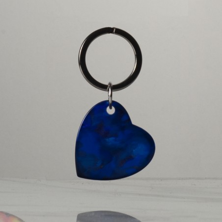 AMOUR - Keyring in acetate handcrafted by Hervé Domar workshop