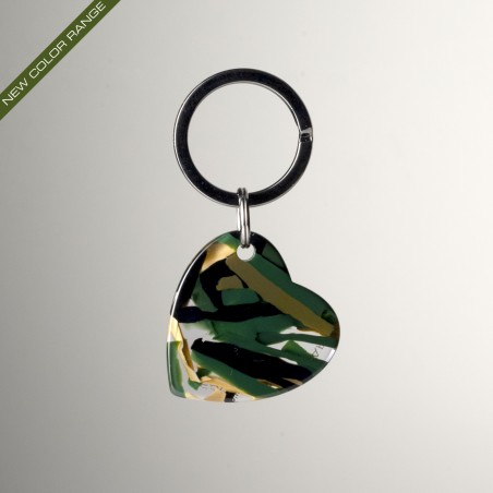 AMOUR - Keyring in acetate handcrafted by Hervé Domar workshop