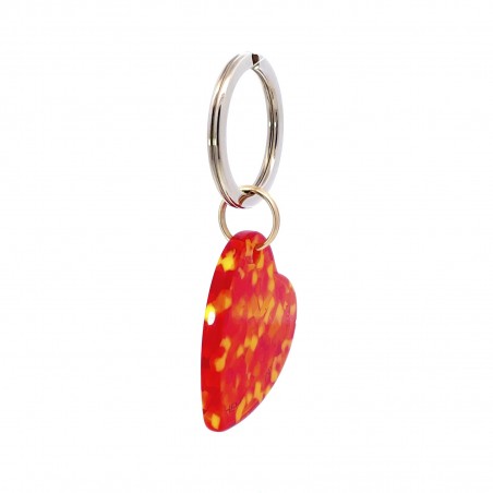 AMOUR - Keyring in acetate handcrafted by Hervé Domar workshop