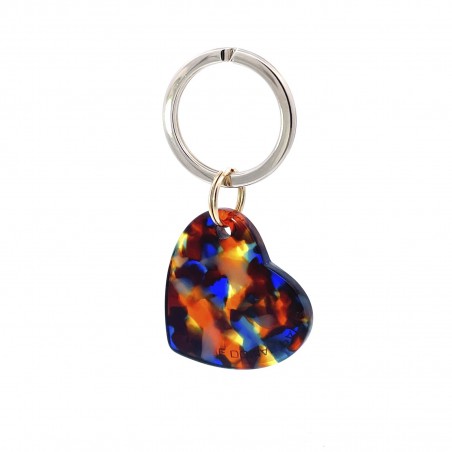 AMOUR - Keyring in acetate handcrafted by Hervé Domar workshop