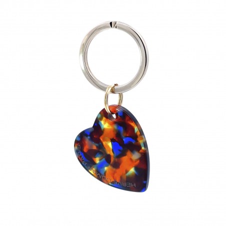 AMOUR - Keyring in acetate handcrafted by Hervé Domar workshop