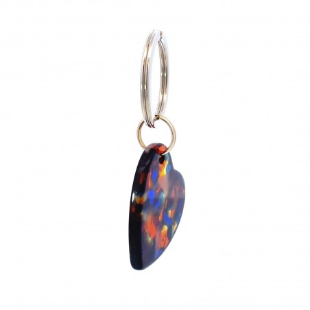 AMOUR - Keyring in acetate handcrafted by Hervé Domar workshop