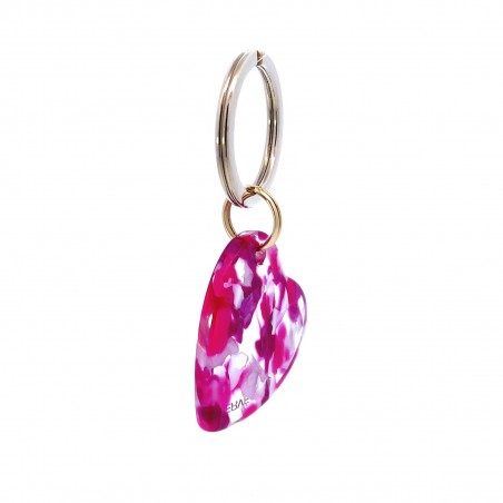 AMOUR - Keyring in acetate handcrafted by Hervé Domar workshop