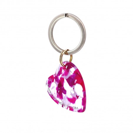 AMOUR - Keyring in acetate handcrafted by Hervé Domar workshop