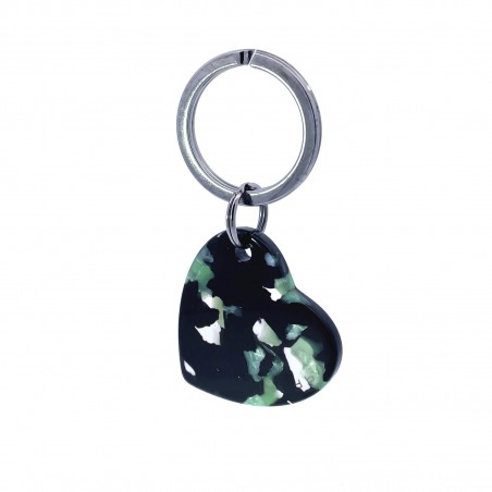 AMOUR - Keyring in acetate handcrafted by Hervé Domar workshop