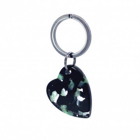 AMOUR - Keyring in acetate handcrafted by Hervé Domar workshop