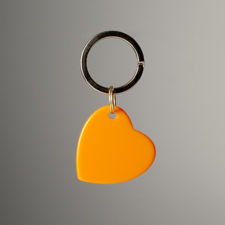 AMOUR - Keyring in acetate handcrafted by Hervé Domar workshop