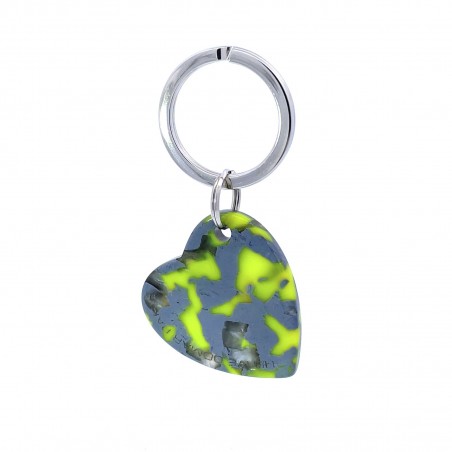 AMOUR - Keyring in acetate handcrafted by Hervé Domar workshop