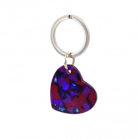 AMOUR - Keyring in acetate handcrafted by Hervé Domar workshop
