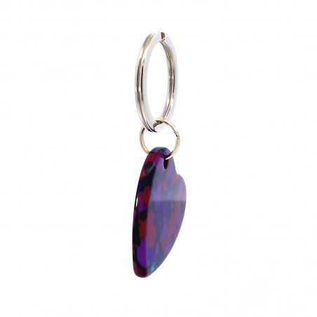 AMOUR - Keyring in acetate handcrafted by Hervé Domar workshop
