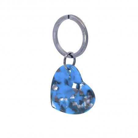 AMOUR - Keyring in acetate handcrafted by Hervé Domar workshop
