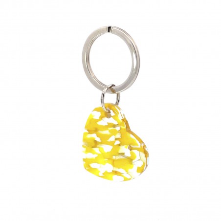 AMOUR - Keyring in acetate handcrafted by Hervé Domar workshop