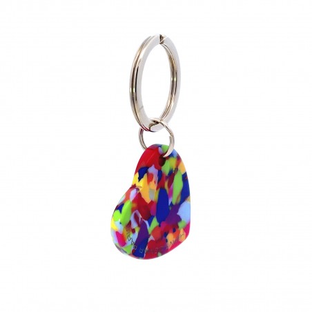 AMOUR - Keyring in acetate handcrafted by Hervé Domar workshop