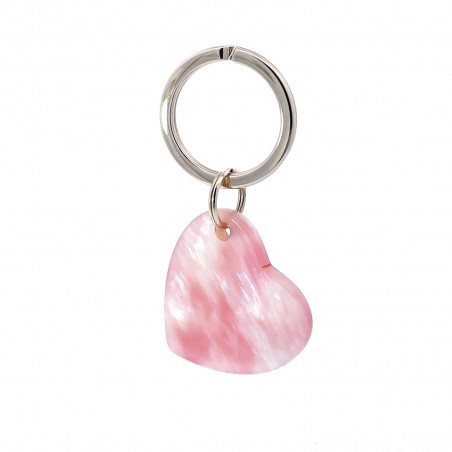 AMOUR - Keyring in acetate handcrafted by Hervé Domar workshop