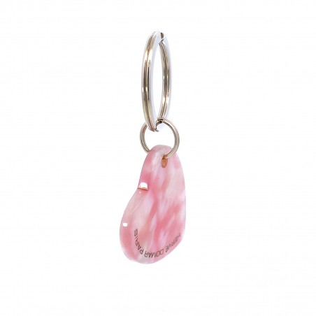 AMOUR - Keyring in acetate handcrafted by Hervé Domar workshop