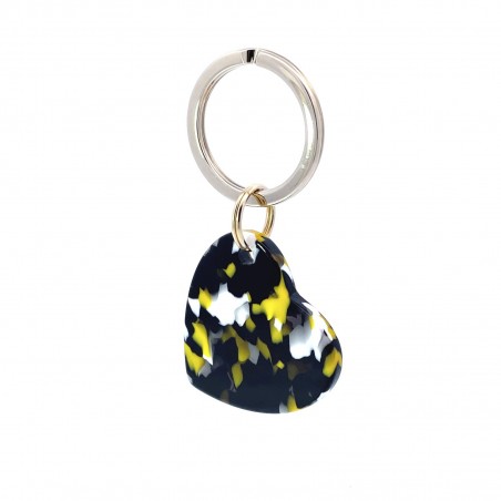 AMOUR - Keyring in acetate handcrafted by Hervé Domar workshop