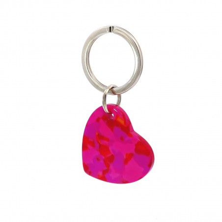AMOUR - Keyring in acetate handcrafted by Hervé Domar workshop