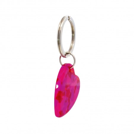 AMOUR - Keyring in acetate handcrafted by Hervé Domar workshop