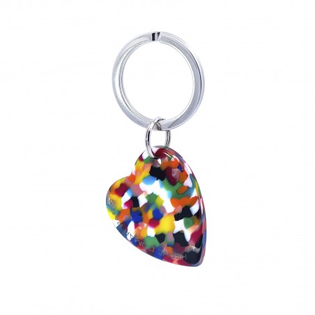AMOUR - Keyring in acetate handcrafted by Hervé Domar workshop