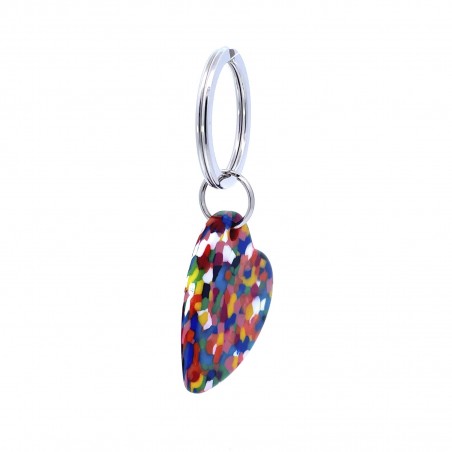AMOUR - Keyring in acetate handcrafted by Hervé Domar workshop
