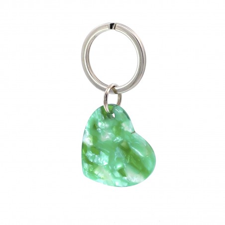 AMOUR - Keyring in acetate handcrafted by Hervé Domar workshop