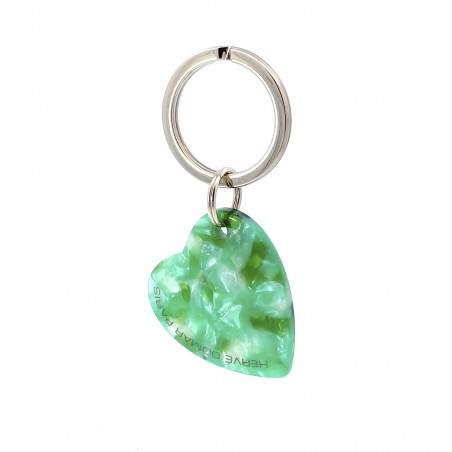 AMOUR - Keyring in acetate handcrafted by Hervé Domar workshop