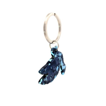 LIBERTÉ- Keyring in acetate handcrafted by Hervé Domar workshop
