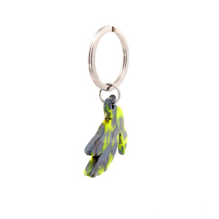 LIBERTÉ- Keyring in acetate handcrafted by Hervé Domar workshop